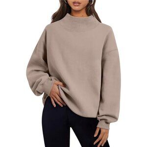 Womens Oversized Sweatshirts Turtleneck Pullover Long Sleeve